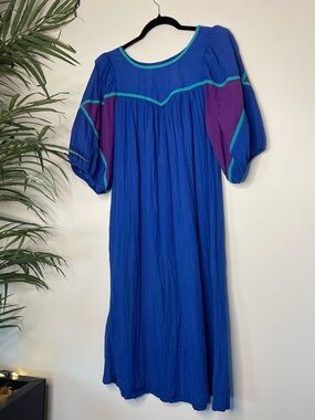 TWO POTATO Laguna Beach | Vintage 80s Funky Maxi Dress | OS